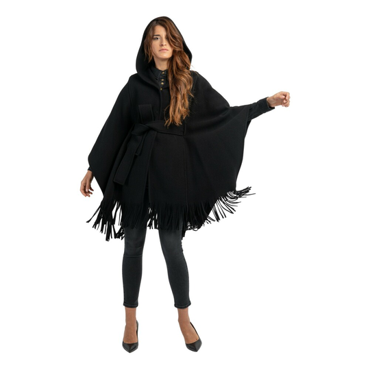 Pinko - Capes och Ponchos - Svart - Dam - Storlek: XS