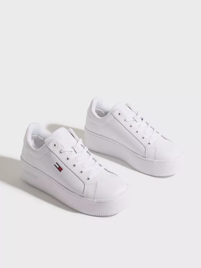 Tommy Jeans - Låga sneakers - White - Tommy Jeans Flatform Ess - Sneakers