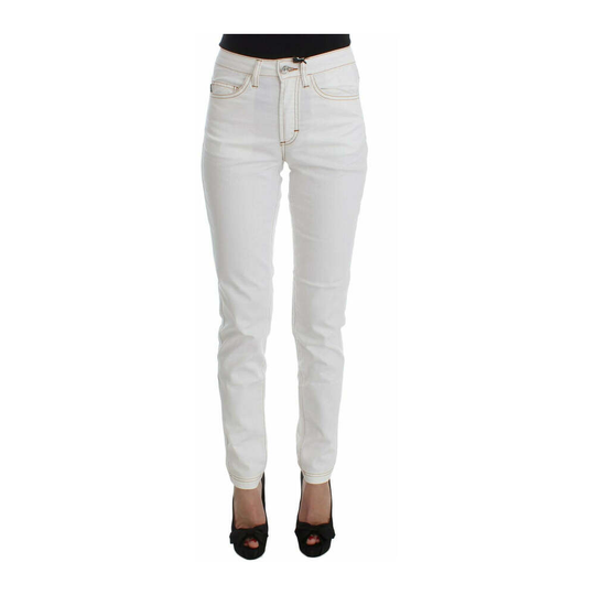 Just Cavalli - Skinny Jeans - Vit - Dam - Storlek: W26