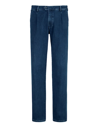 Jeans med veck upptill BABISTA Mörkblå