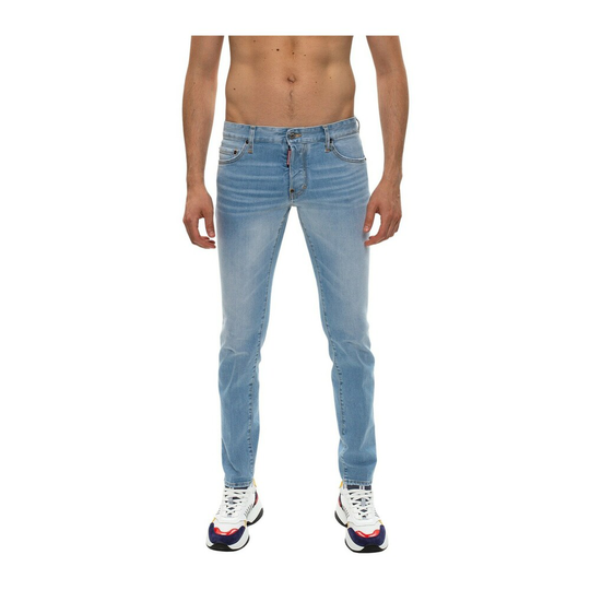 Dsquared2 - Skinny Jeans - Blå - Herr - Storlek: 2XL