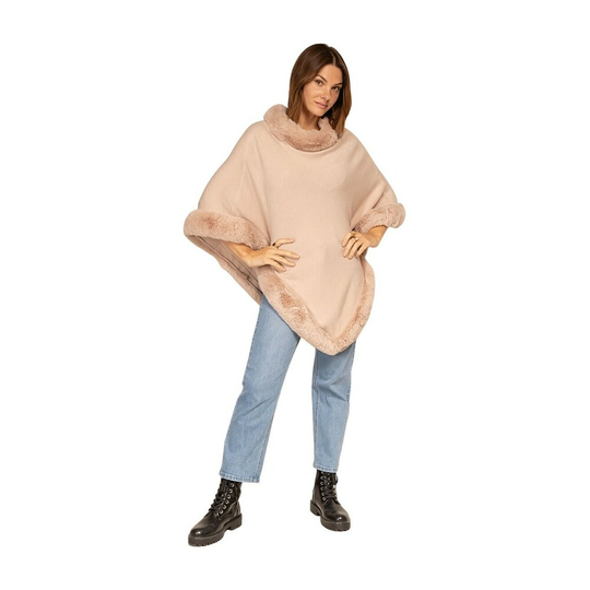 By Baunbaek - Capes och Ponchos - Beige - Dam - Storlek: ONE Size