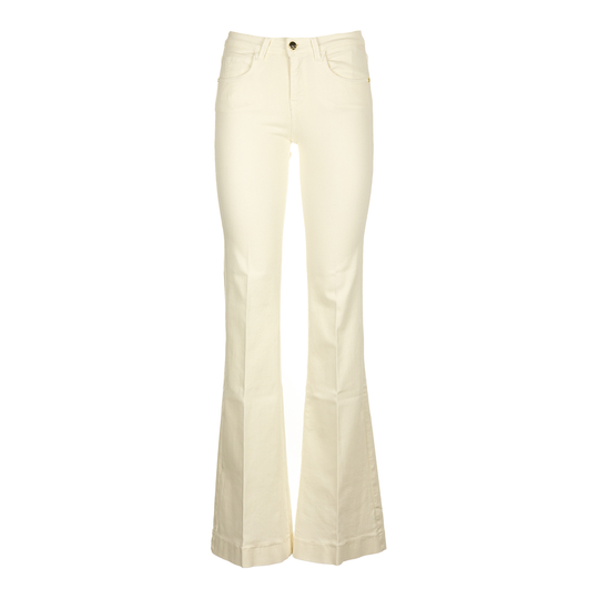 Kaos - Flare Jeans - Beige - Dam - Storlek: W26,W28,W27,W29