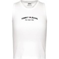 T-shirts med korta ärmar Tommy Jeans CAMISETA BLANCA MUJER DW0DW13822