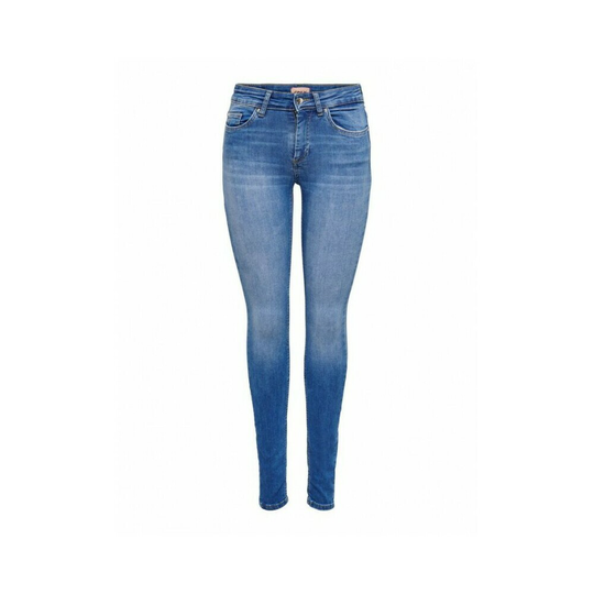 Only - Skinny Jeans - Blå - Dam - Storlek: L