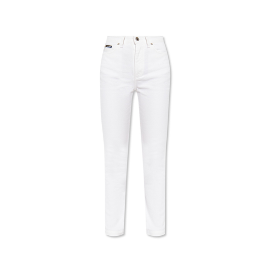 Dolce & Gabbana - Skinny Jeans - Vit - Dam - Storlek: 2Xs,3Xs