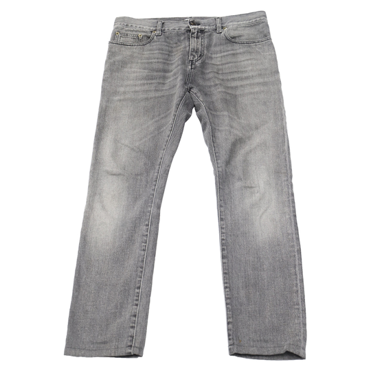 Saint Laurent Vintage - Vintage Byxor - Grå - Herr - Storlek: M