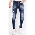 Stuprörsjeans Local Fanatic Jeans Raka Ben Slim Fit Bla