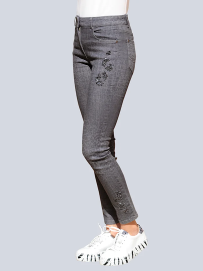 Jeans Alba Moda Grå