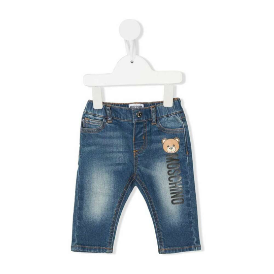 Moschino - Jeans - Blå - Unisex - Storlek: 80 Cm,98 Cm,92 Cm,74 CM