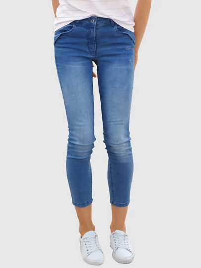Jeans i trendig tvättning Dress In Dark blue