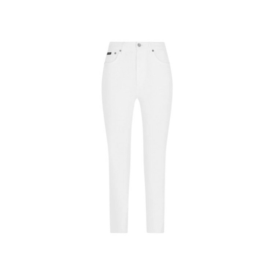 Dolce & Gabbana - Skinny Jeans - Vit - Dam - Storlek: L,M,S