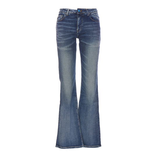 Ganni - Flare Jeans - Blå - Dam - Storlek: W27,W25,W28