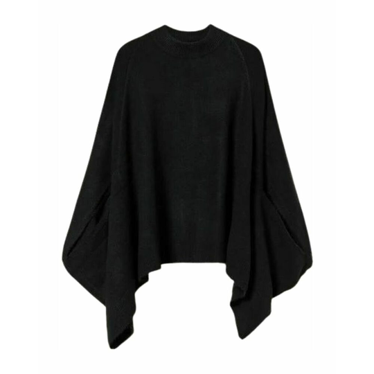 Twinset - Capes och Ponchos - Svart - Dam - Storlek: ONE Size