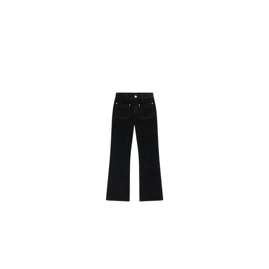 Leon & Harper - Boyfriend Jeans - Svart - Dam - Storlek: S