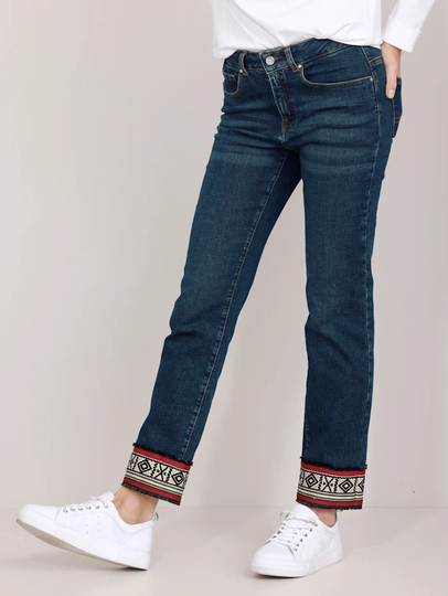 Jeans med band längs sidsömmarna Dress In Blå