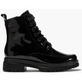 Skor Pitillos Botines Oxford chic charol negro