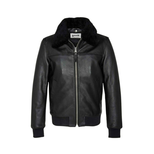 Schott NYC - Skinnjackor - Svart - Herr - Storlek: L,S