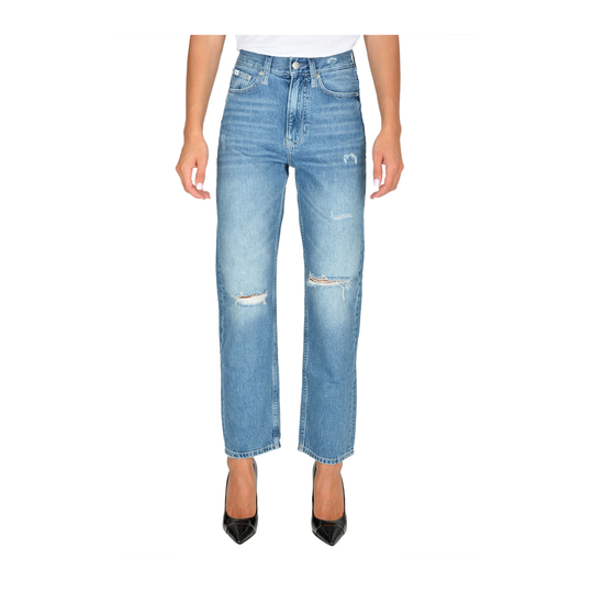 Calvin Klein Jeans - Straight - Blå - Dam - Storlek: W26,W27,W30,W29,W25