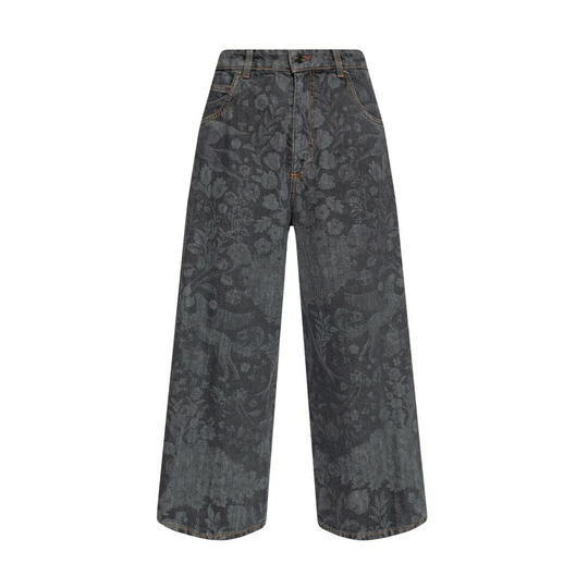 Etro - Boyfriend Jeans - Grå - Dam - Storlek: W28,W29