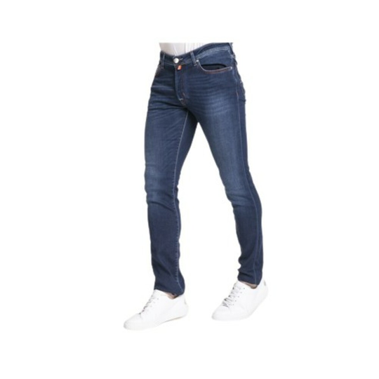 Jacob Cohën - Skinny Jeans - Blå - Herr - Storlek: W36,W33