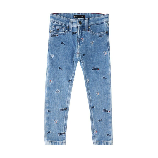 Tommy Hilfiger - Jeans - Blå - Flicka - Storlek: 176 Cm,140 CM