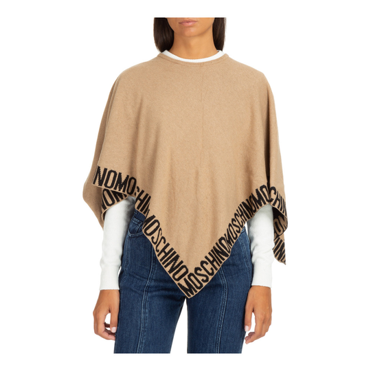 Moschino - Capes och Ponchos - Beige - Dam - Storlek: ONE Size