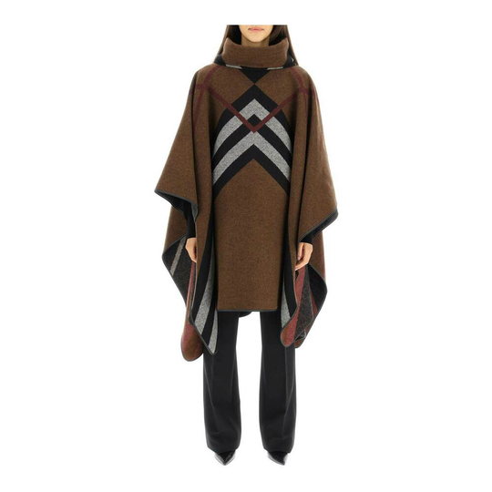 Burberry - Capes och Ponchos - Brun - Dam - Storlek: ONE Size
