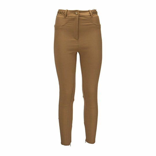 Elisabetta Franchi - Kostymbyxor - Brun - Dam - Storlek: 2XS