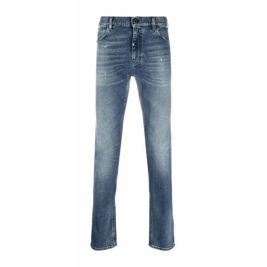Emporio Armani - Skinny Jeans - Blå - Herr - Storlek: W32,W36,W38,W34