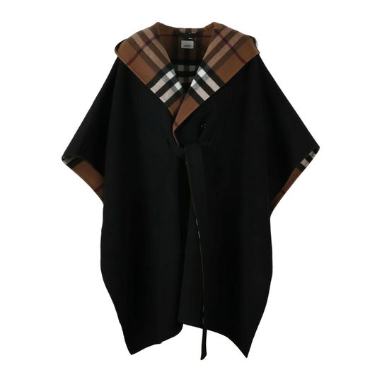 Burberry - Capes och Ponchos - Svart - Dam - Storlek: Xs/S