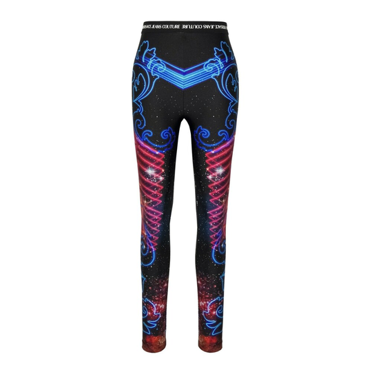 Versace Jeans Couture - Leggings - Svart - Dam - Storlek: 2Xl,Xl,L