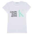 T-shirts med korta ärmar Calvin Klein Jeans HYBRID LOGO SLIM T-SHIRT