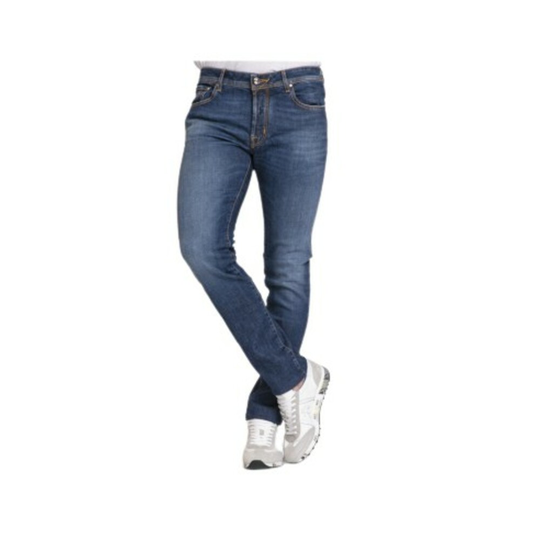 Jacob Cohën - Skinny Jeans - Blå - Herr - Storlek: W31,W29,W30