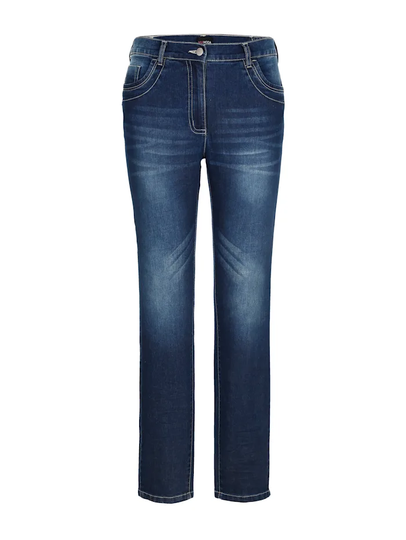 Jeans med krinklad effekt MIAMODA Dark blue