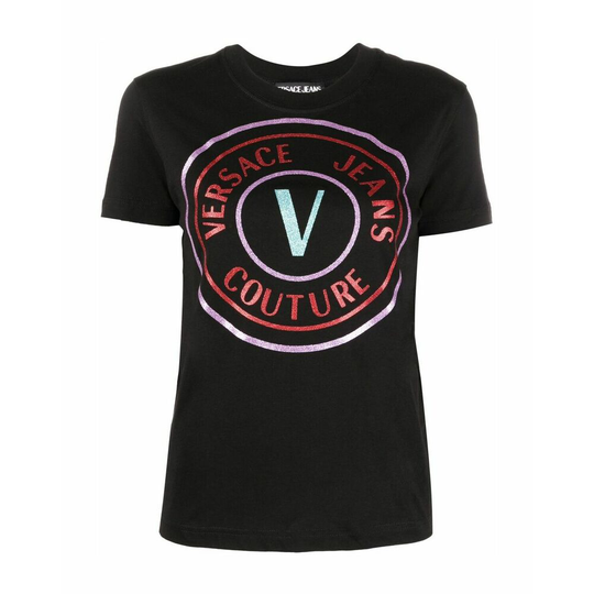 Versace Jeans Couture - T-shirts - Svart - Dam - Storlek: Xl,L,M,S,Xs