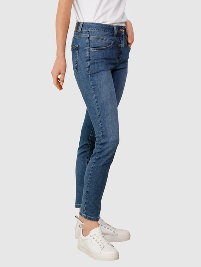 Jeans med snygg söm fram Laura Kent Dark blue