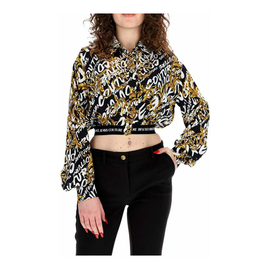 Versace Jeans Couture - Skjortor - Svart - Dam - Storlek: Xs,2Xs