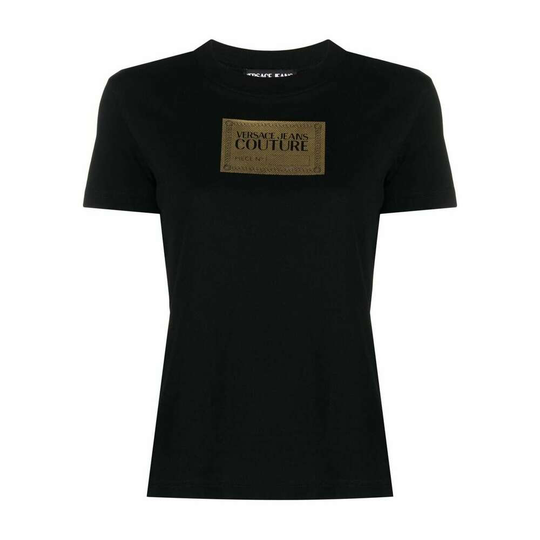 Versace Jeans Couture - T-shirts - Svart - Dam - Storlek: L,M,S
