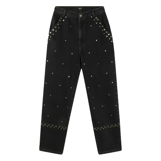 Alix The Label - Boyfriend Jeans - Svart - Dam - Storlek: XS