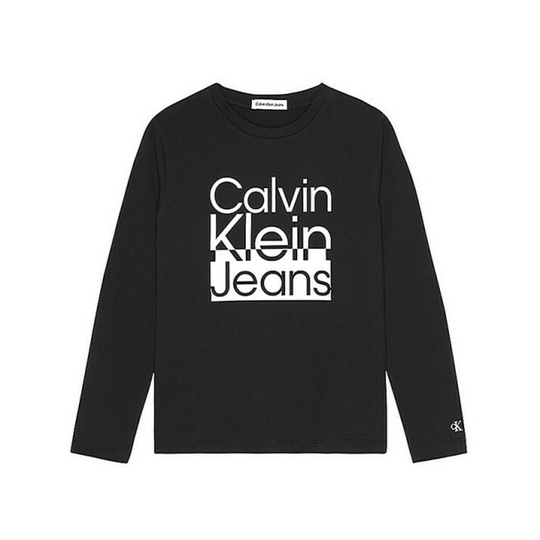 Calvin Klein Jeans - Sweatshirts & Hoodies - Svart - Flicka - Storlek: 104 Cm,116 Cm,164 Cm,140 CM