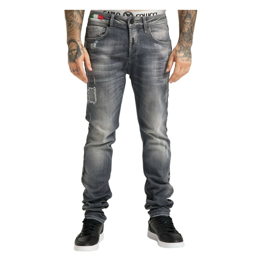 Carlo Colucci - Jeans - Grå - Herr - Storlek: W32,W33,W38,W34,W30,W36,W31