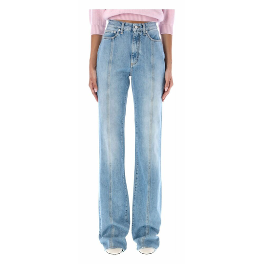 Alessandra Rich - Flare Jeans - Blå - Dam - Storlek: W28,W26,W27