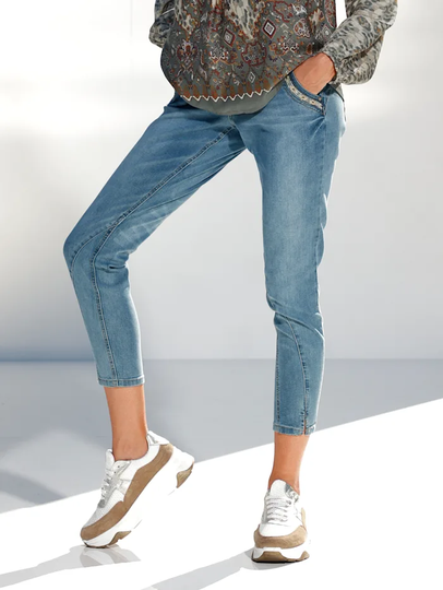 Jeans med klassisk skärning Cream Jeansblå