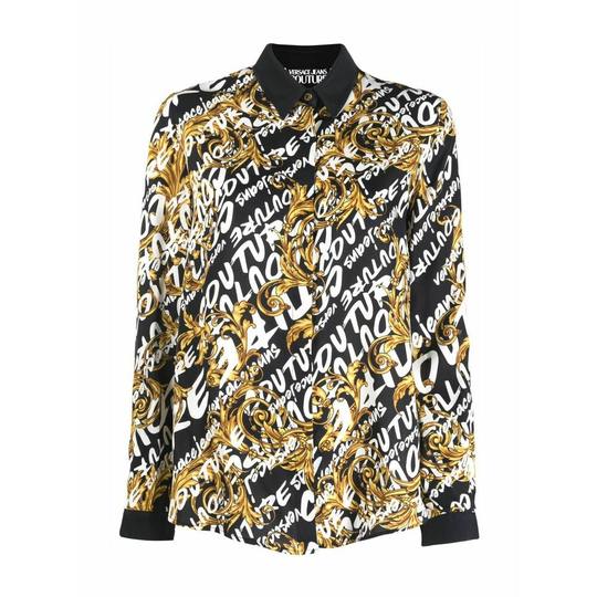 Versace Jeans Couture - Skjortor - Svart - Dam - Storlek: M,S,Xs,2Xs,3Xs