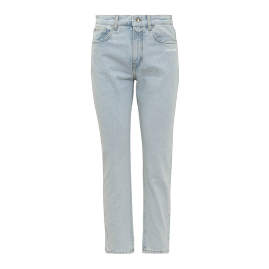 Off White - Skinny Jeans - Blå - Dam - Storlek: W26,W27,W25