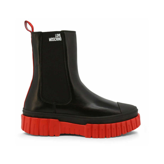 Love Moschino - Jodhpurs - Svart - Dam - Storlek: 36 Eu,37 Eu,35 Eu,38 Eu,41 Eu,39 Eu,40 EU