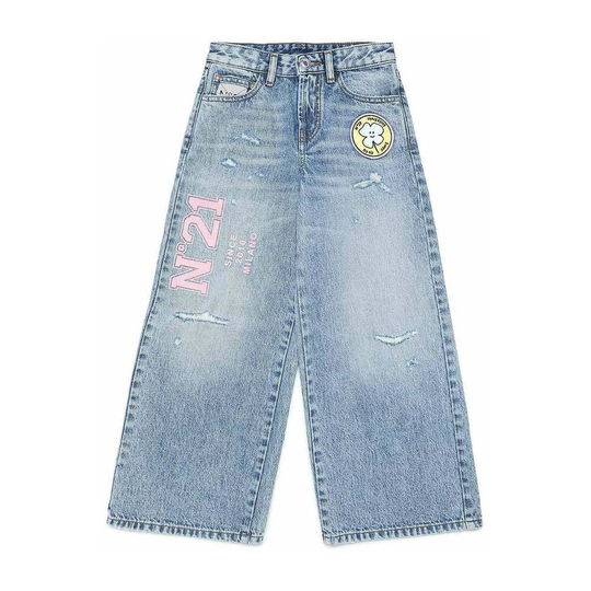 N21 - Jeans - Blå - Unisex - Storlek: 152 Cm,140 Cm,164 Cm,128 CM