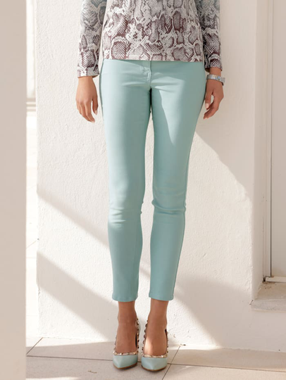 Jeans i stretchigt material AMY VERMONT Turkos