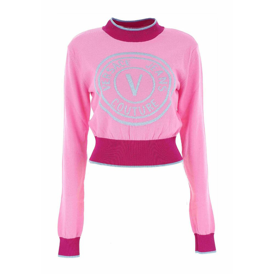 Versace Jeans Couture - Polotröjor - Rosa - Dam - Storlek: L,S,Xs